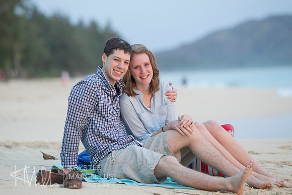 Waimanalo Sunrise Surprise Engagement
