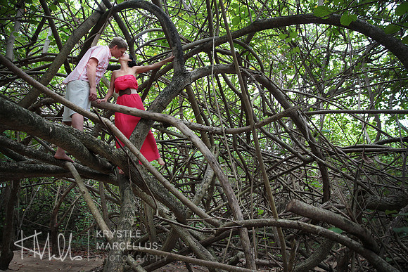 Kualoa Engagement Portrait